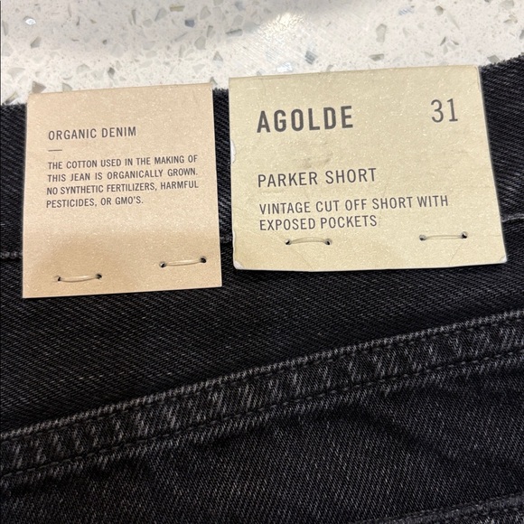 NWT! Agolde Denim Black Parker Short Trance size 31 - Picture 7 of 11